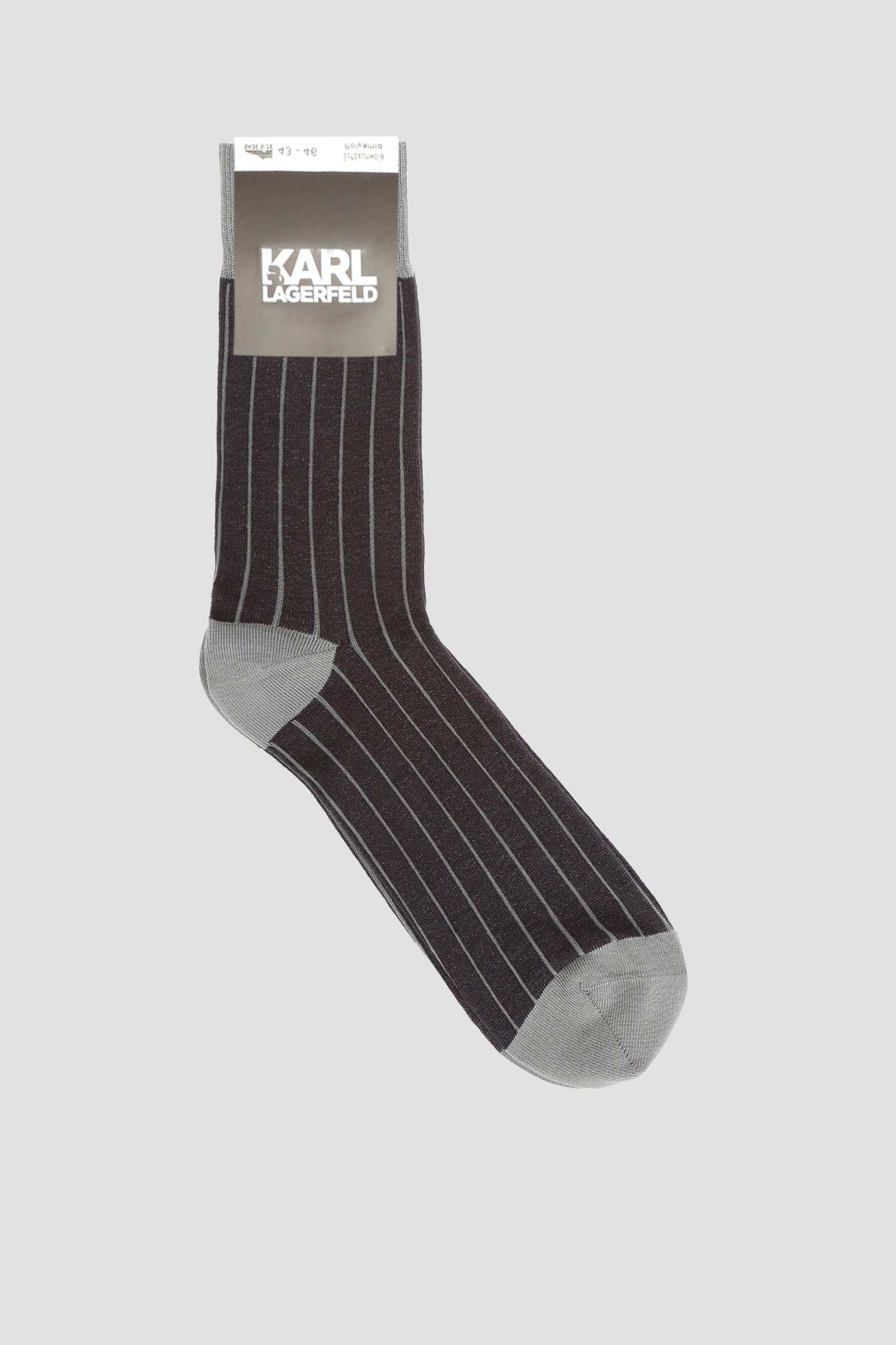 Чоловічі темно-сірі шкарпетки 1