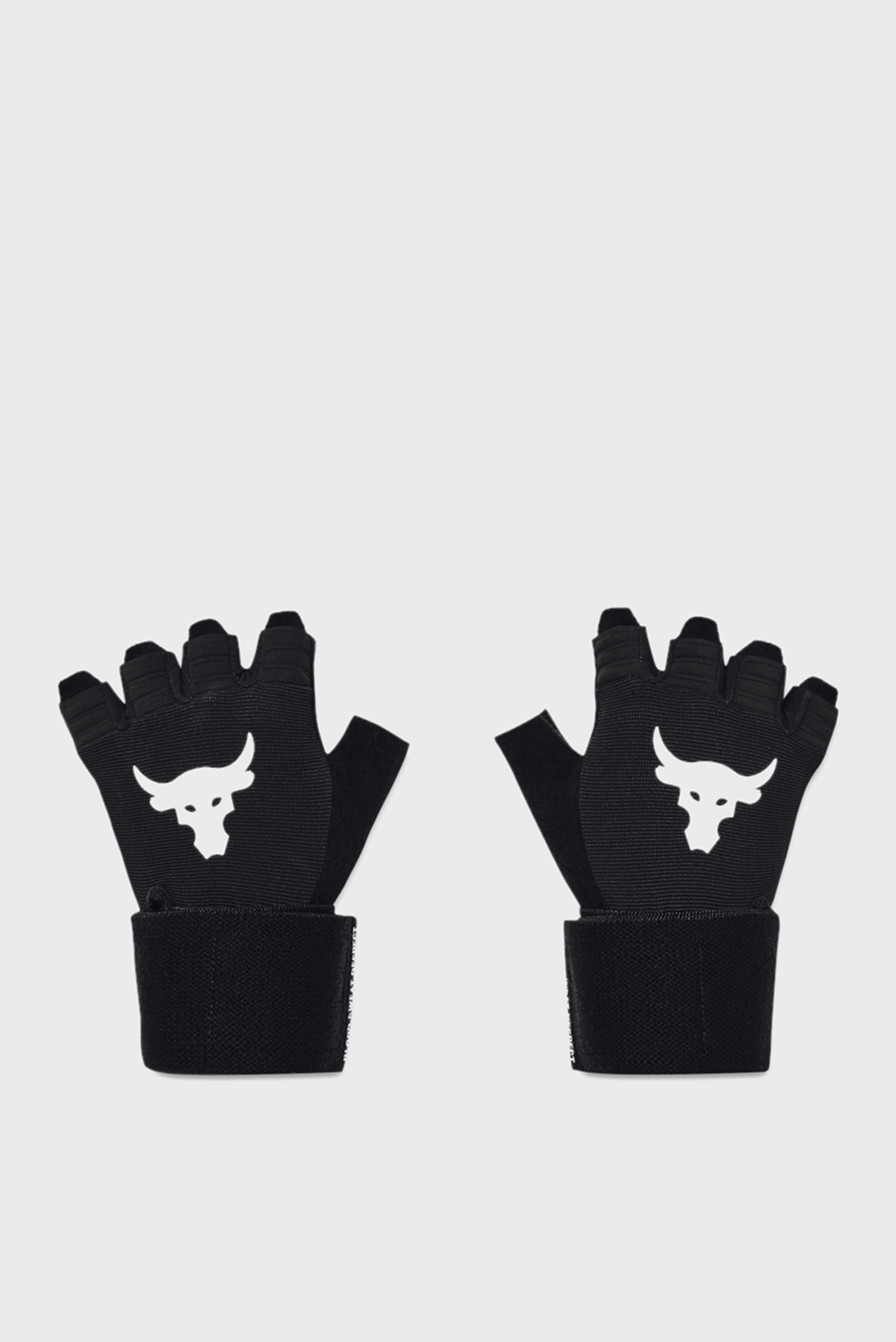 Чоловічі чорні шкіряні рукавички UA Project Rock Training GL 1
