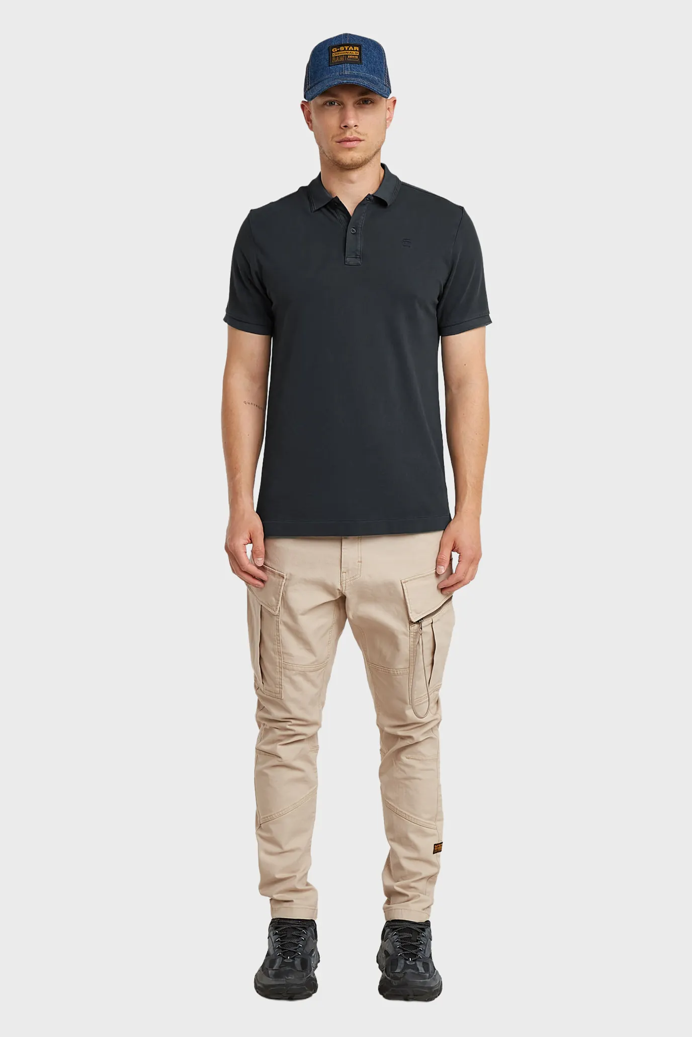 Чоловіче темно-синє поло Dunda 2