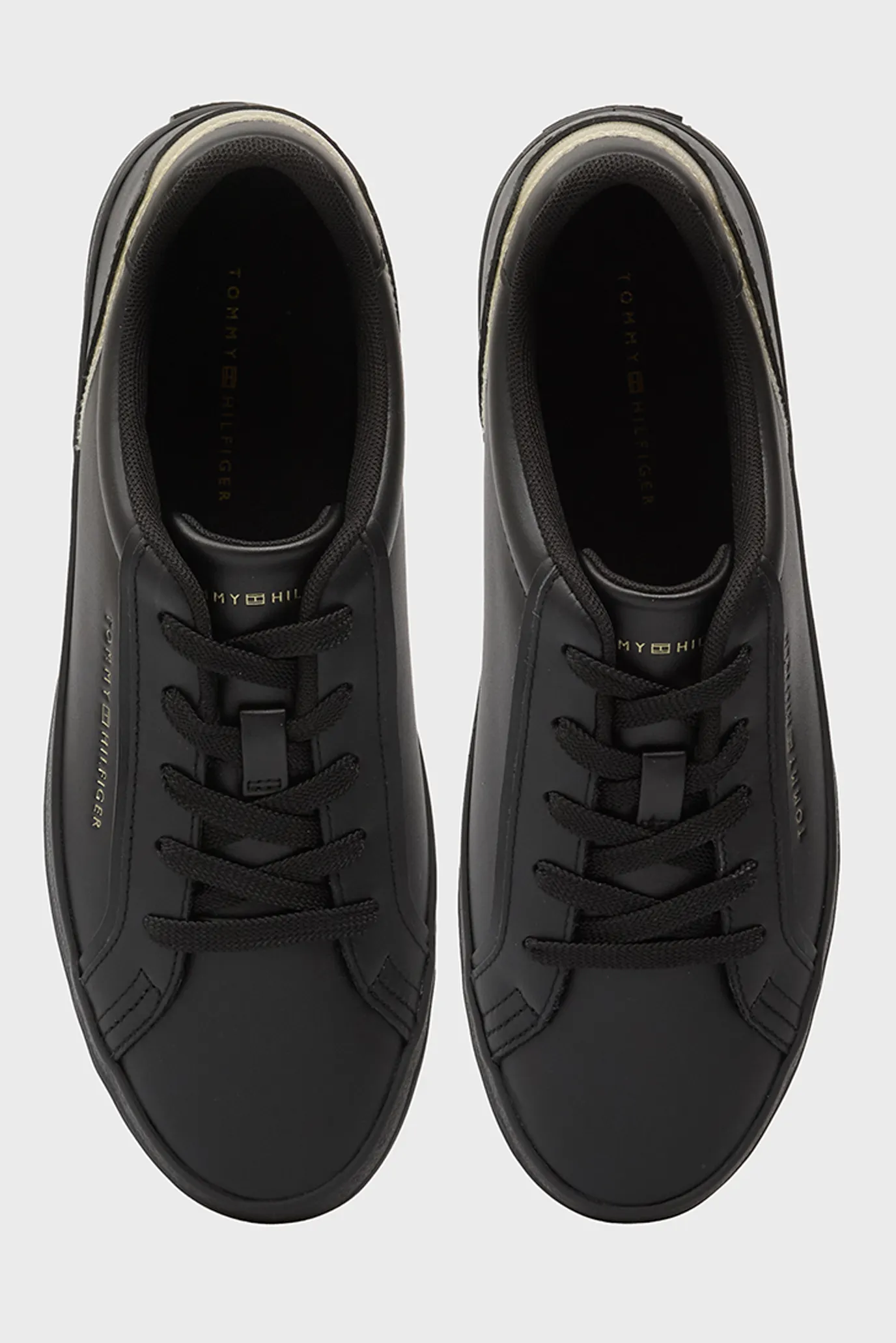 Жіночі чорні шкіряні снікерси VULC FOXING 4