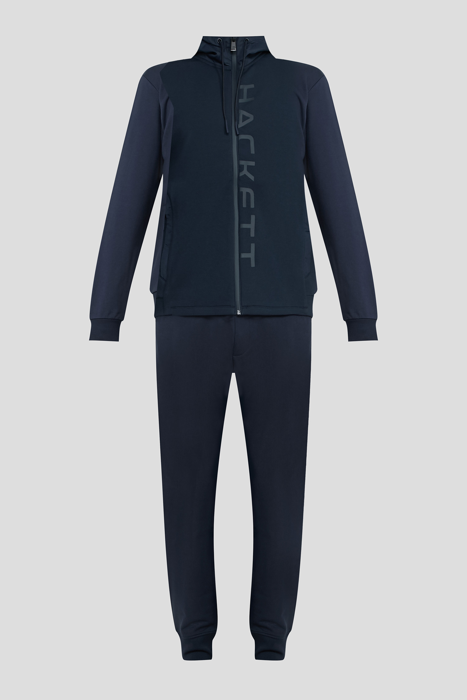 Чоловічий темно-синій спортивний костюм (худі, штани) 1