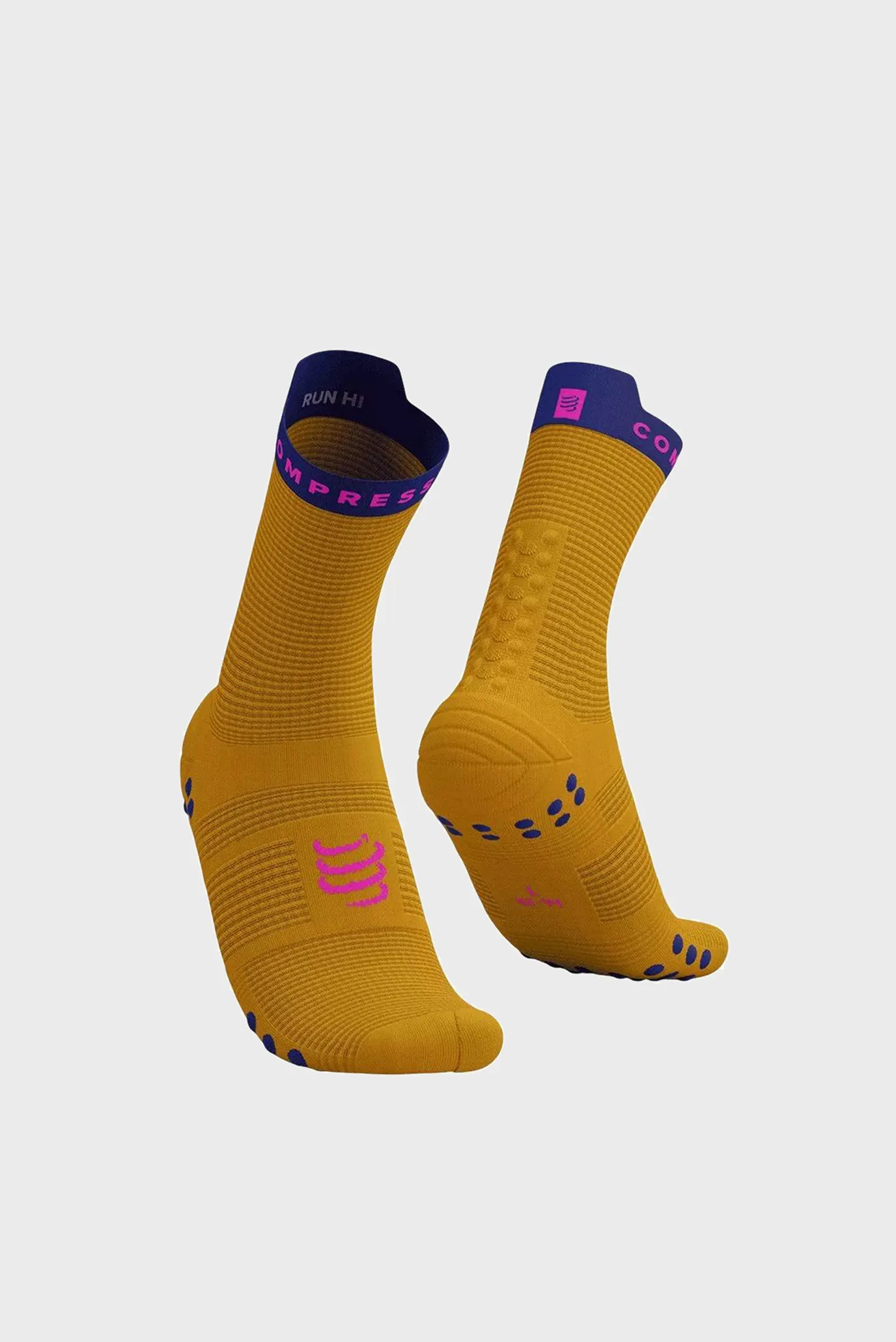 Желтые носки PRO RACING SOCKS V4.0 RUN HIGH 3