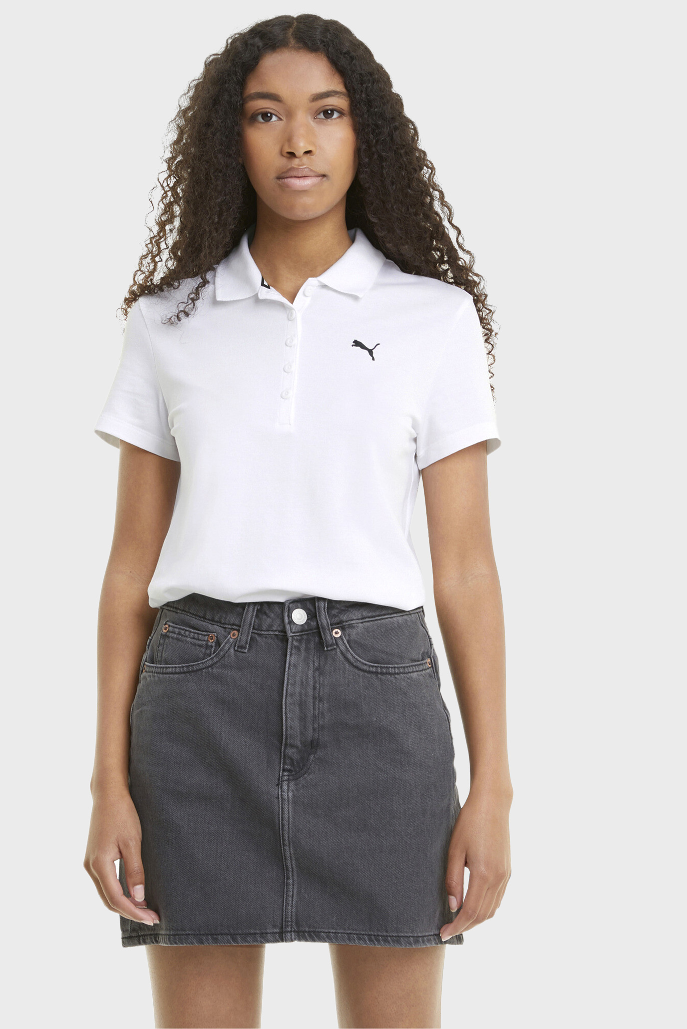 Женское белое поло Essentials Women's Polo Shirt 1