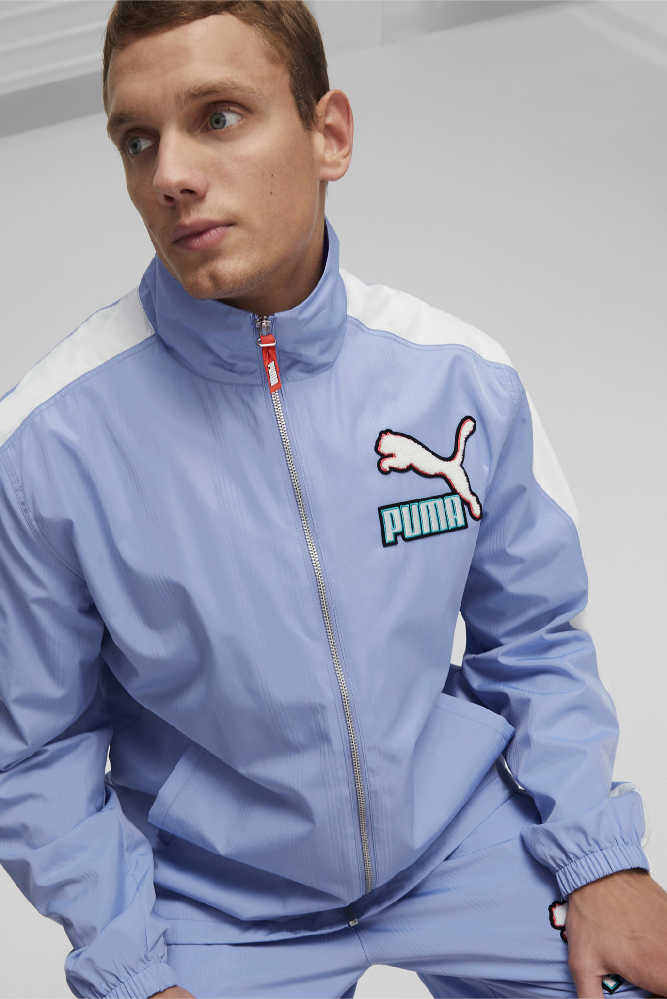 Puma archive logo clearance windbreaker