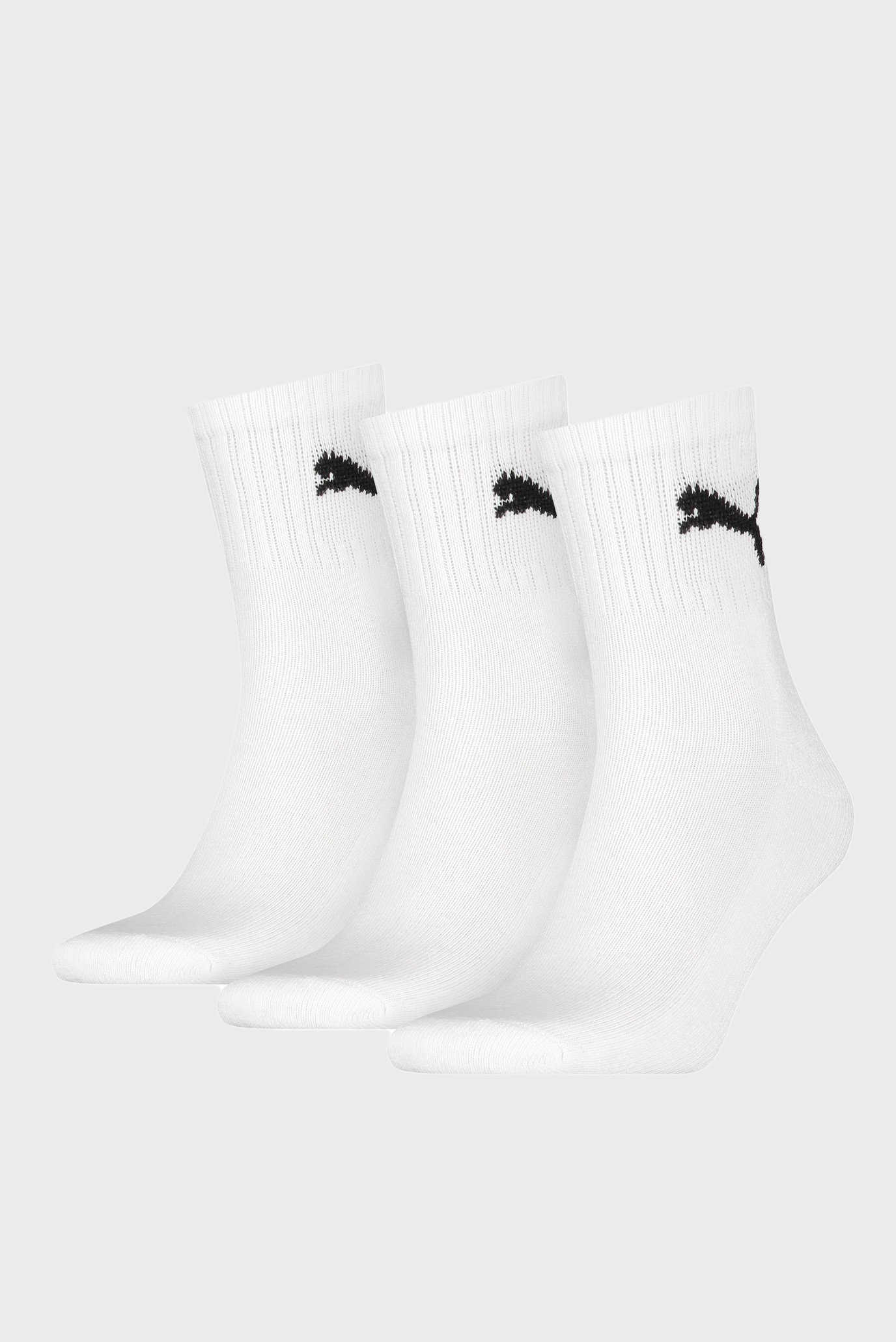 Белые носки (3 пары) Unisex Short Crew Socks 1