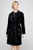 Женский черный велюровый халат