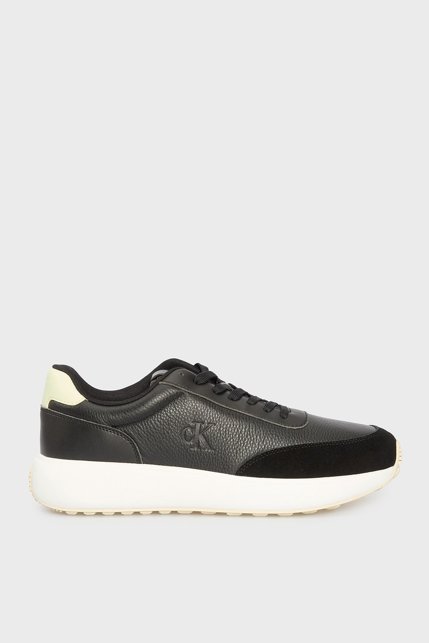 Мужские черные кожаные кроссовки ATHLEISURE RUNNER Черный 45 Calvin Klein Jeans YM0YM01290 Мужские черные кожаные кроссовки ATHLEISURE RUNNER Черный 45 Calvin Klein Jeans YM0YM01290