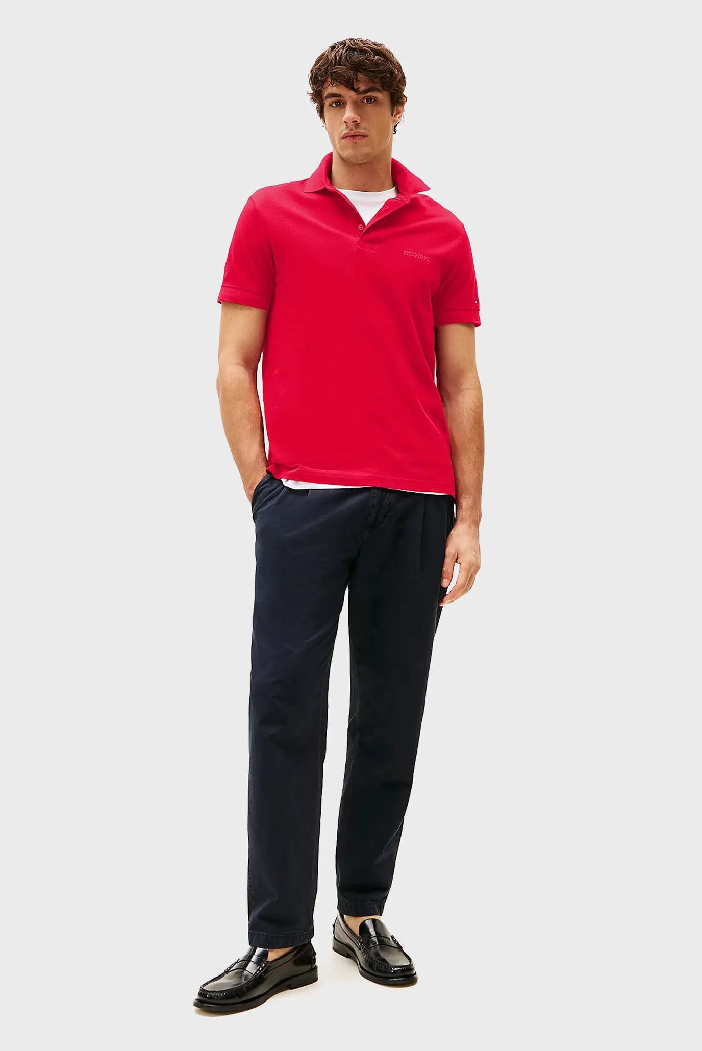 Чоловіче червоне поло TONAL MONOTYPE 2