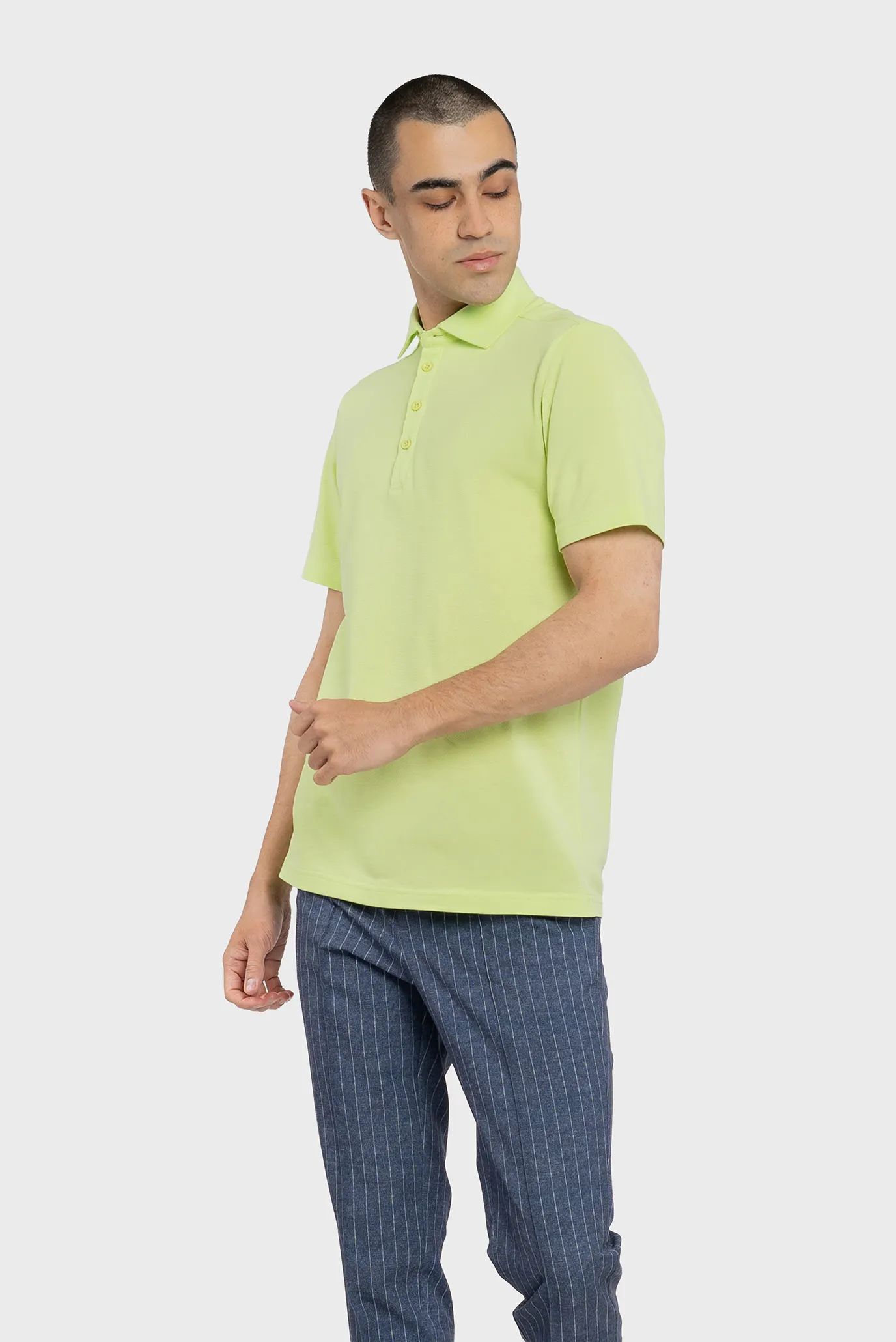 Чоловіче салатове поло 4
