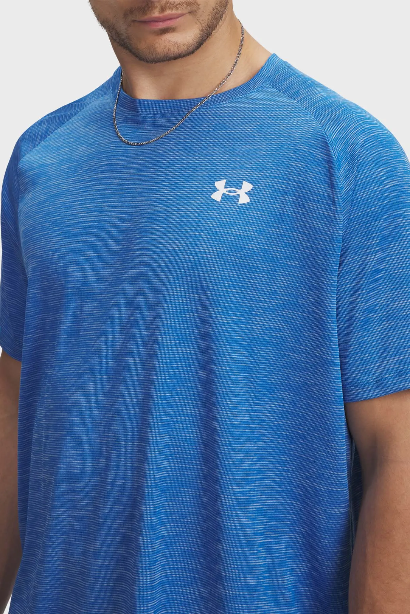 Чоловіча синя футболка UA Tech Textured SS 2