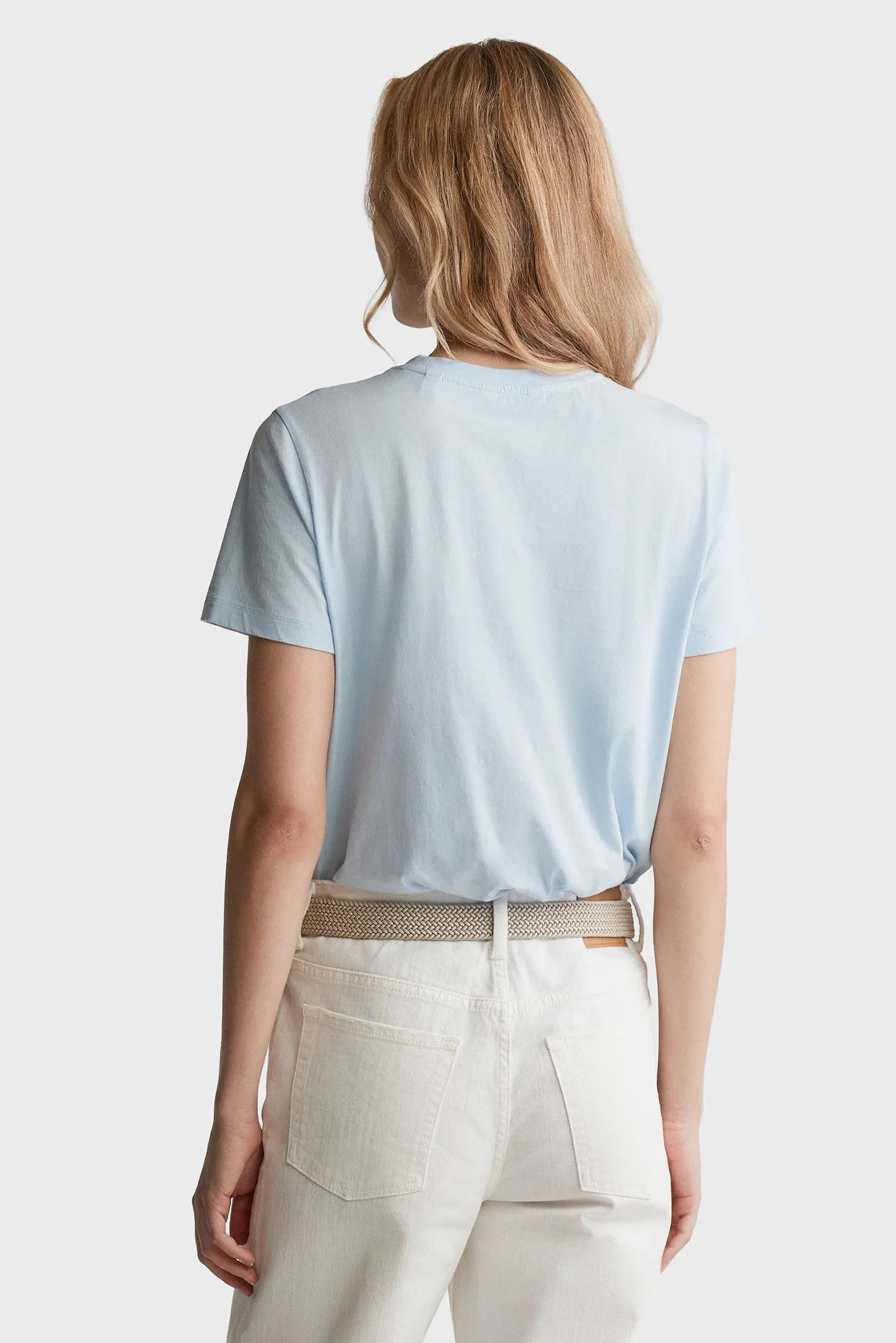 Женская голубая футболка REG GRAPHIC 3