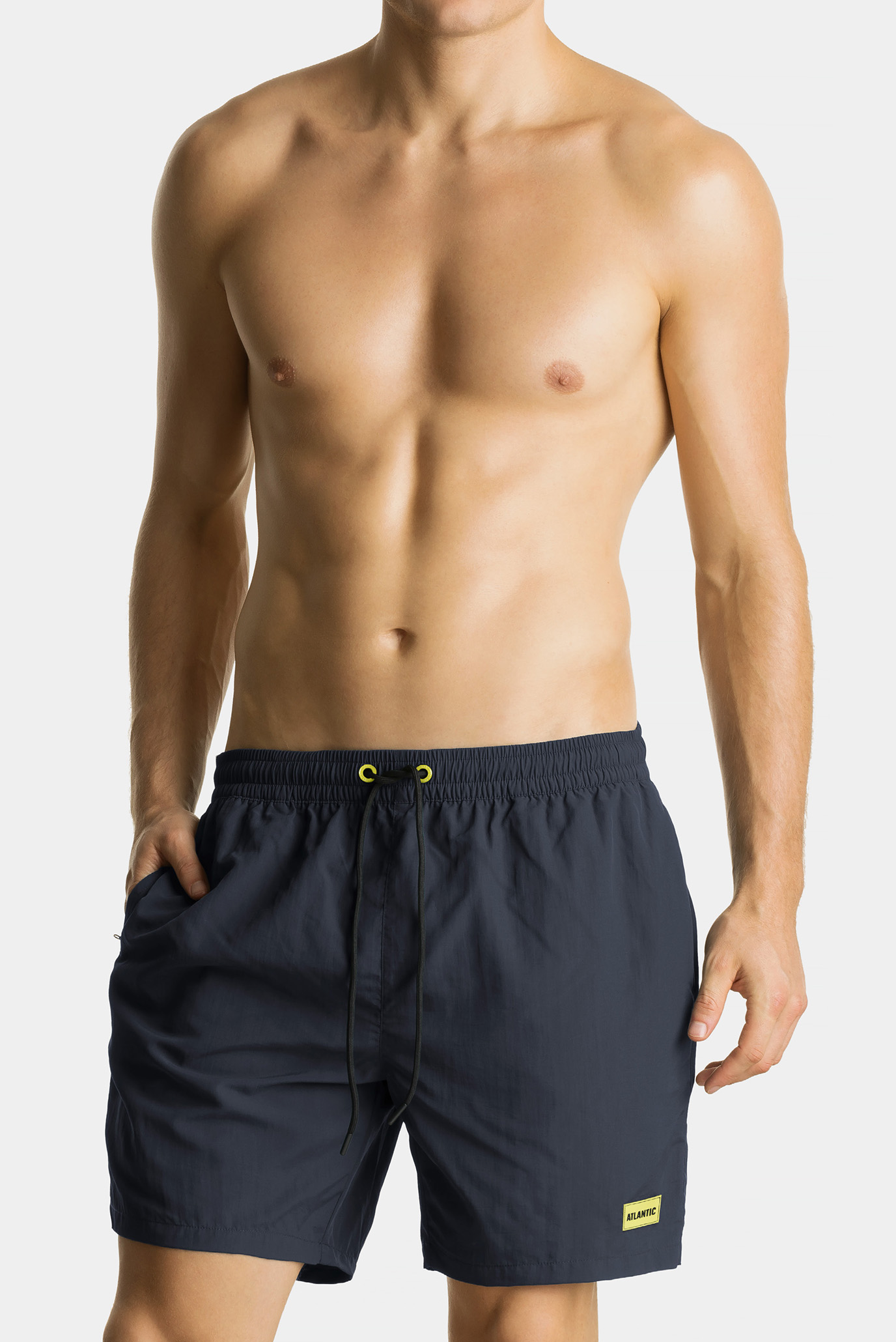 Мужские темно-серые плавательные шорты 1