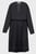 Женское черное платье STITCH PLEATED MIDI DRESS
