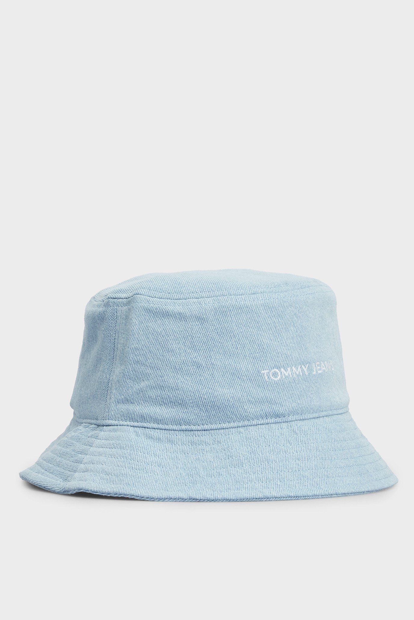 Женская голубая джинсовая панама TJW LINEAR LOGO BUCKET HAT DENIM 1