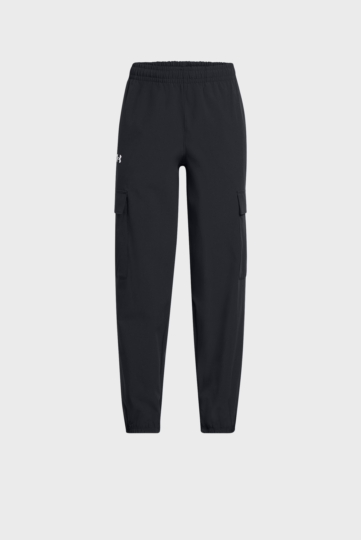 Детские черные спортивные брюки UA Rival Woven Cargo Pants Черный 7 Under Armour 1386527-001 Детские черные спортивные брюки UA Rival Woven Cargo Pants Черный 7 Under Armour 1386527-001