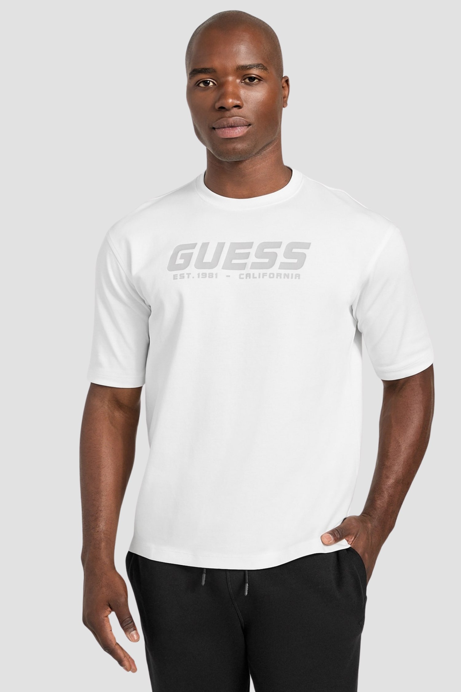 Мужская белая футболка Белый XXL Guess Z5BI03.K1871;G018 Мужская белая футболка Белый XXL Guess Z5BI03.K1871;G018