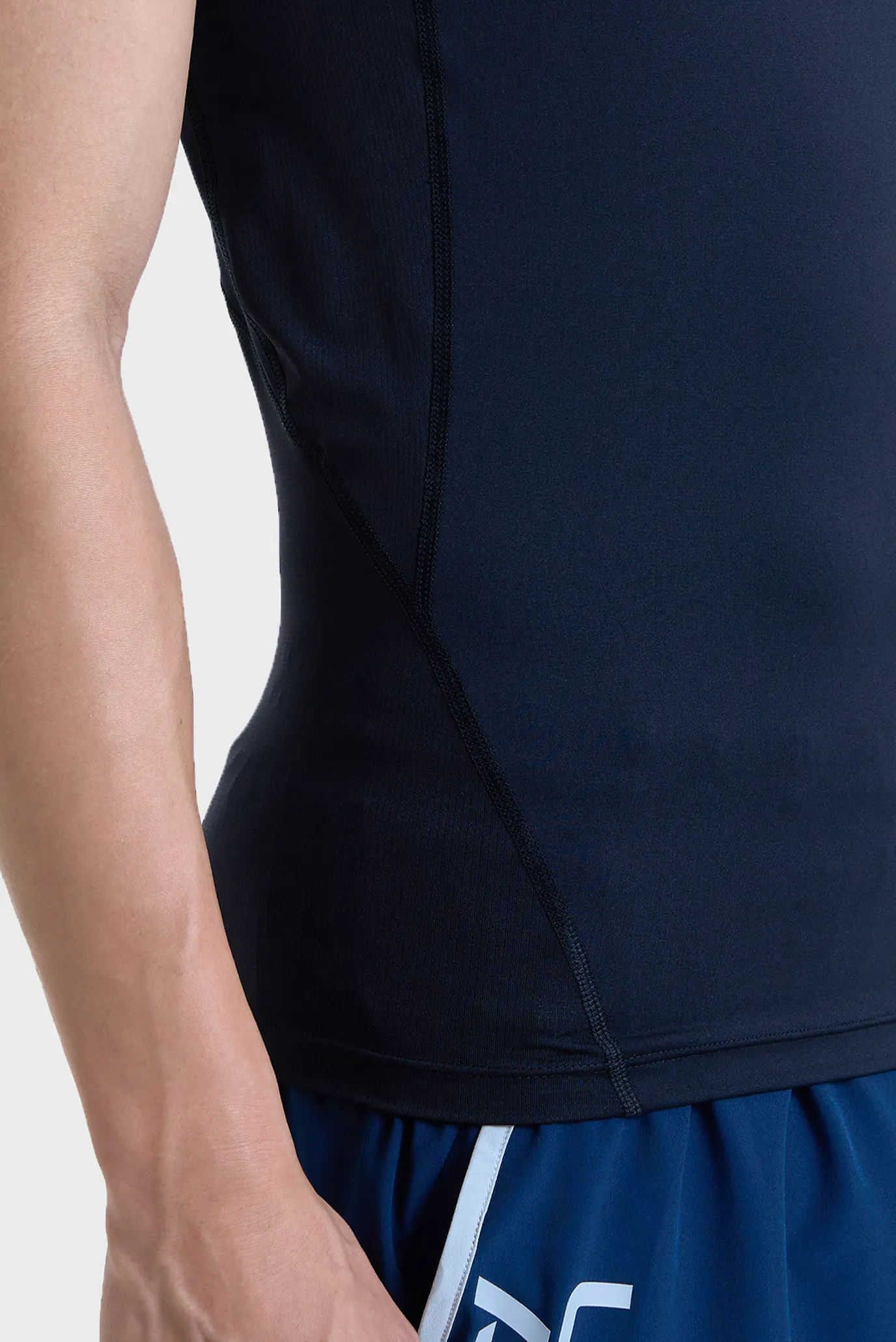 Мужская черная майка UA HG Armour Comp Mock SL 5