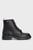Женские черные кожаные ботинки TOMMY JEANS LACE UP FLAT