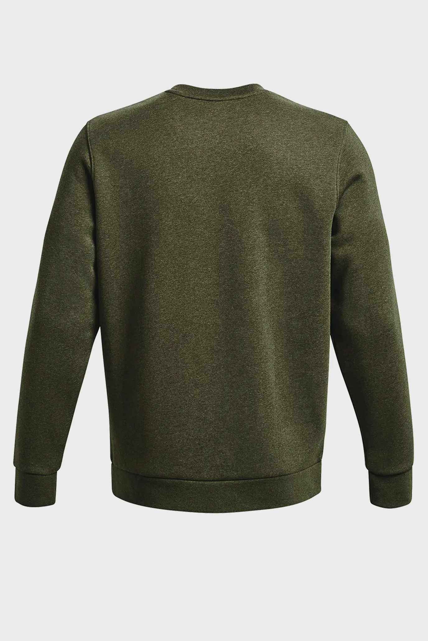 Чоловічий оливковий світшот UA Essential Fleece Crew-GRN 6