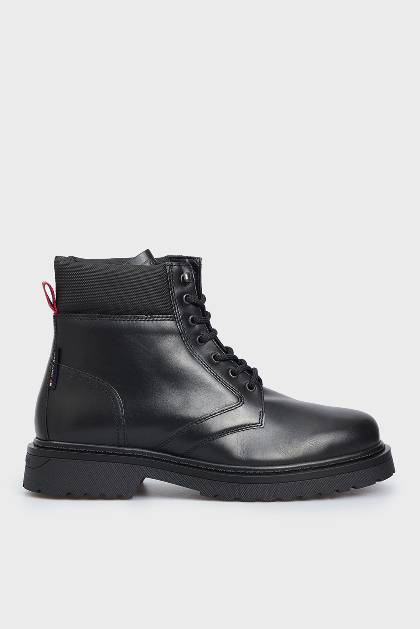 Мужские черные кожаные ботинки TJM LACE UP BOOT 1