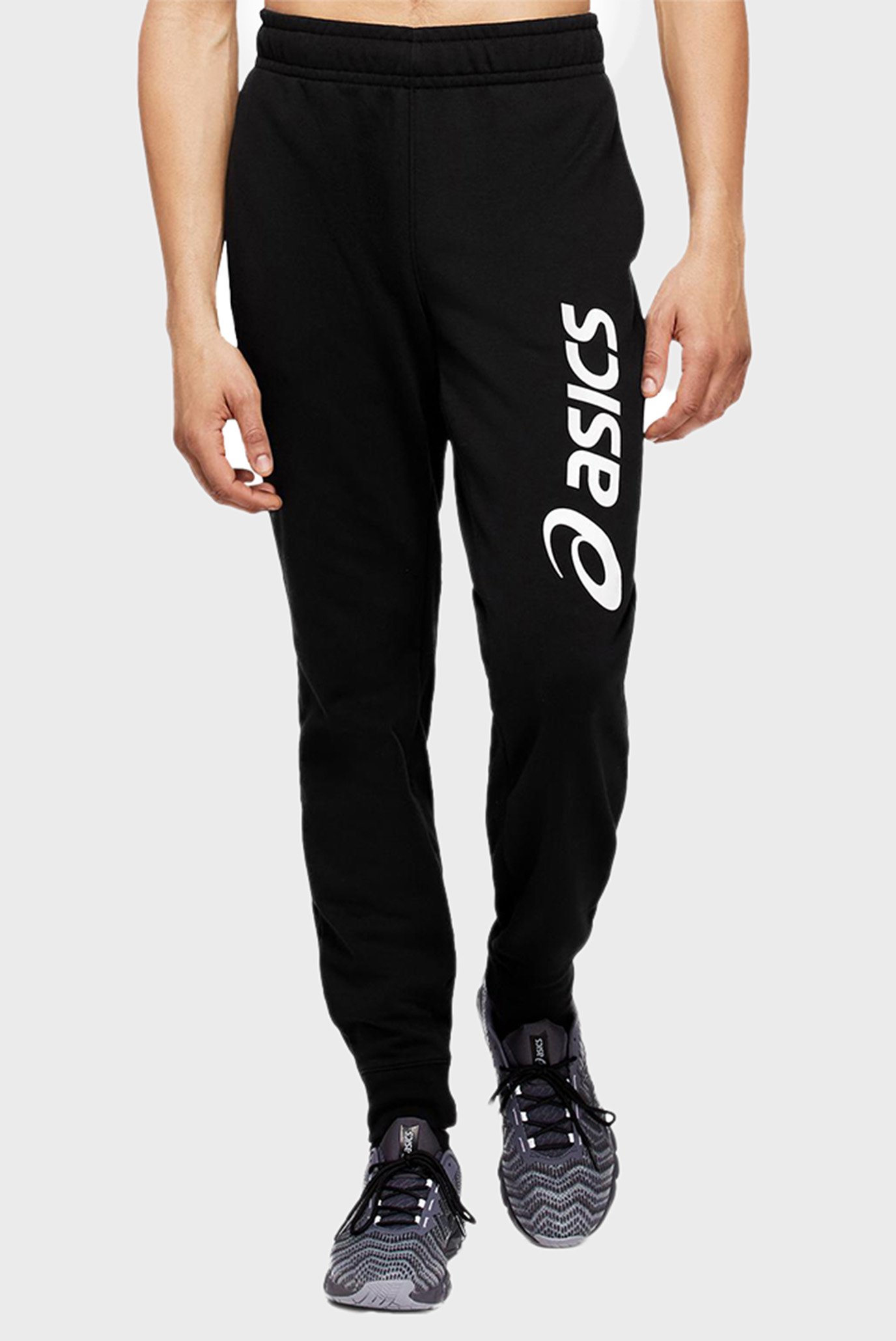 Чоловічі чорні спортивні штани Asics Big Logo Sweat Pant 1