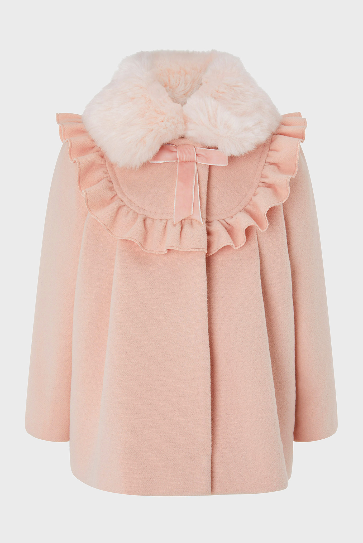 Детское розовое пальто 1