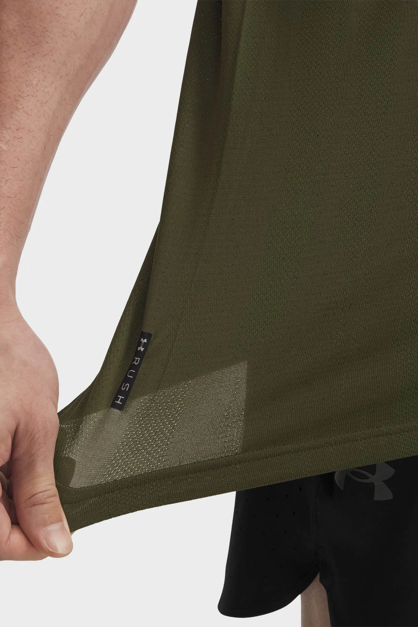 Мужская оливковая футболка UA Vanish Elite Seamless SS 3