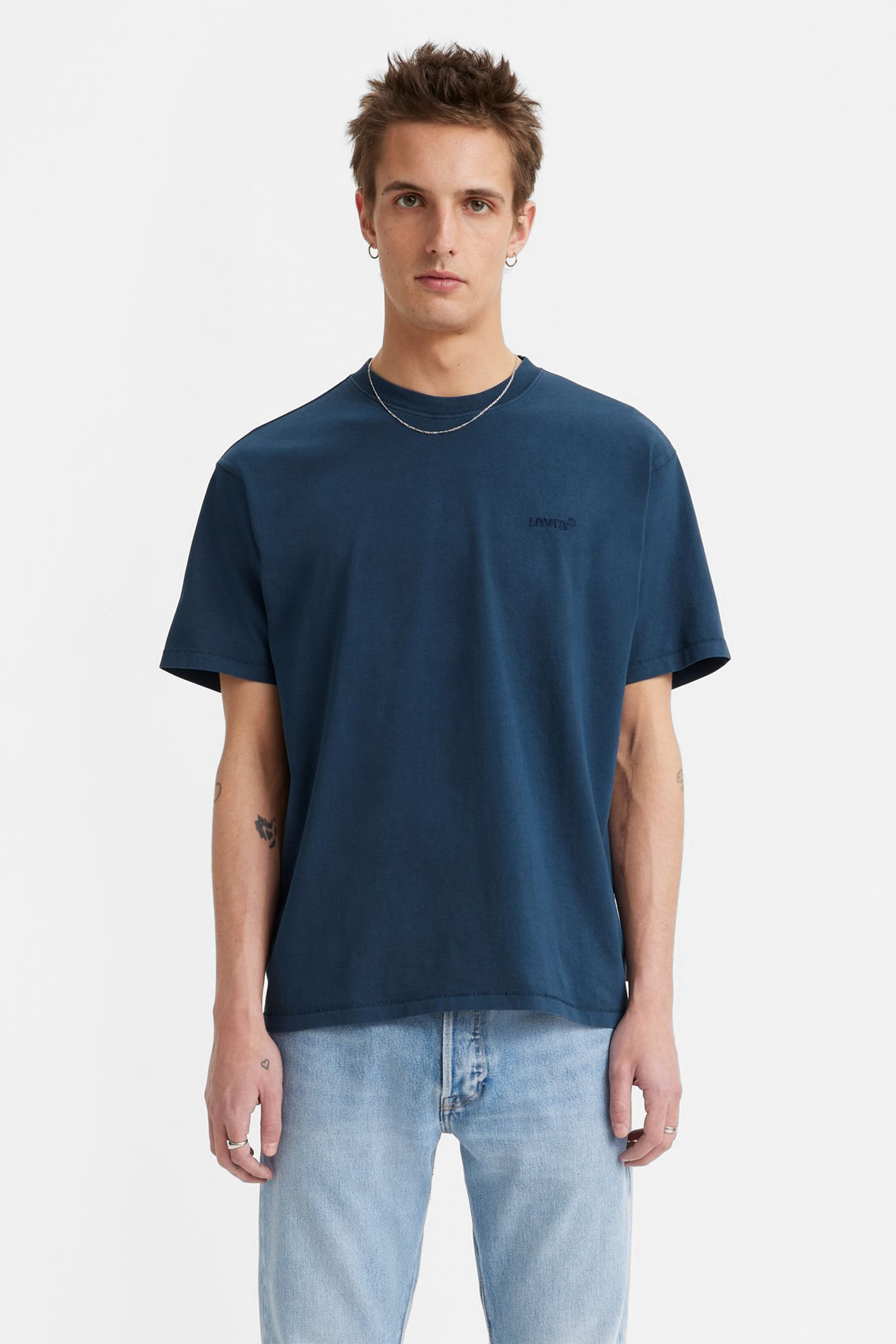 Мужская темно-синяя футболка Синий M Levi’s® A0637;0058 Мужская темно-синяя футболка Синий M Levi’s® A0637;0058
