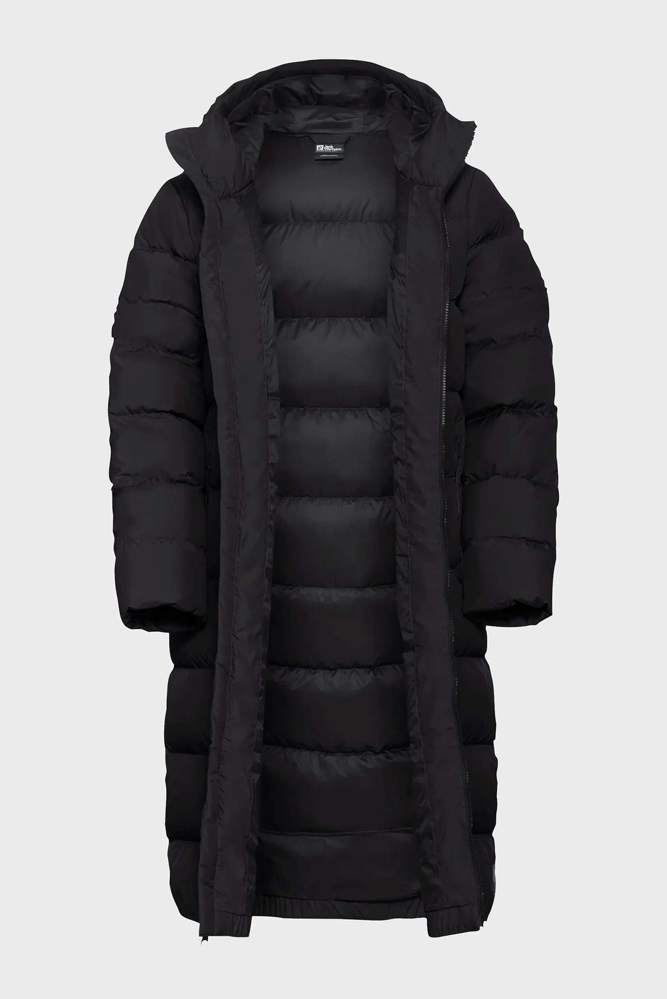 Женский черный пуховик 11