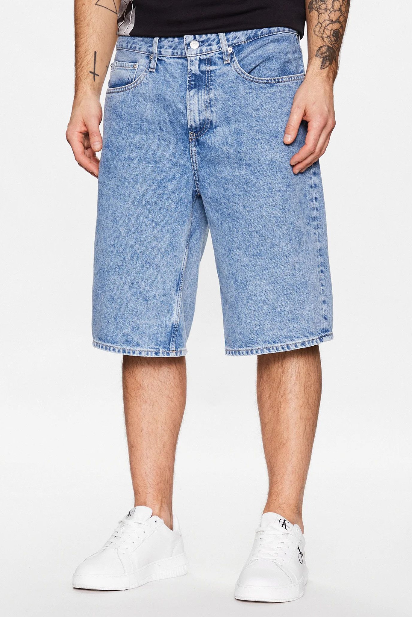 Мужские голубые джинсовые шорты 90S LOOSE CARPENTER 1