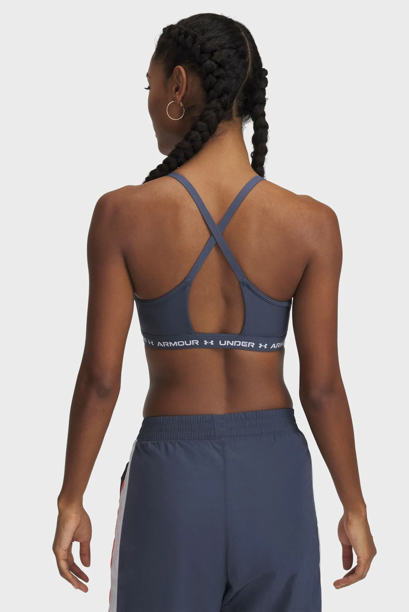 Жіночий темно-сірий топ UA Crossback Low Bra 7