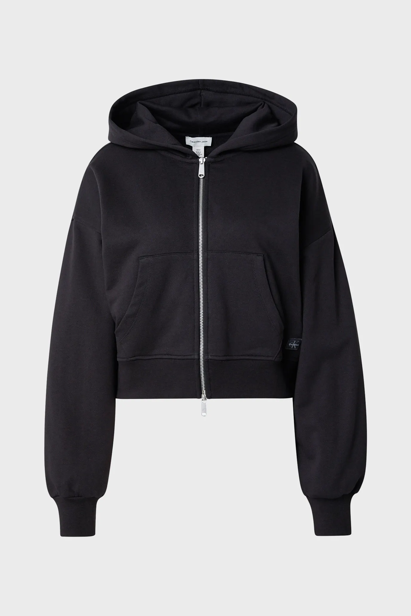 Женское черное худи FRENCH TERRY BADGE 5