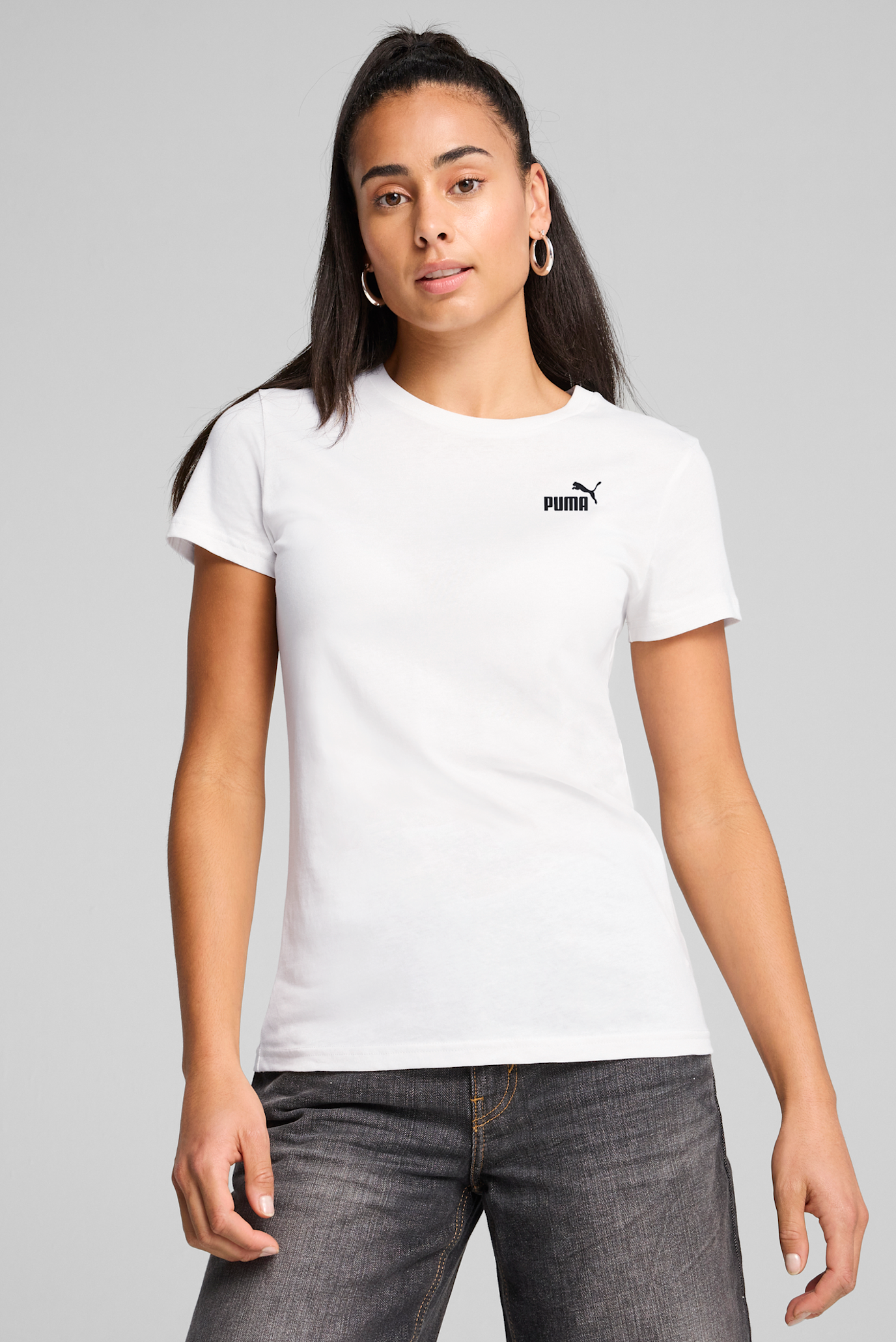 Женская белая футболка ESS Small No. 1 Logo Tee Women 1