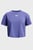 Детская фиолетовая футболка UA CROP SPORTSTYLE LOGO SS