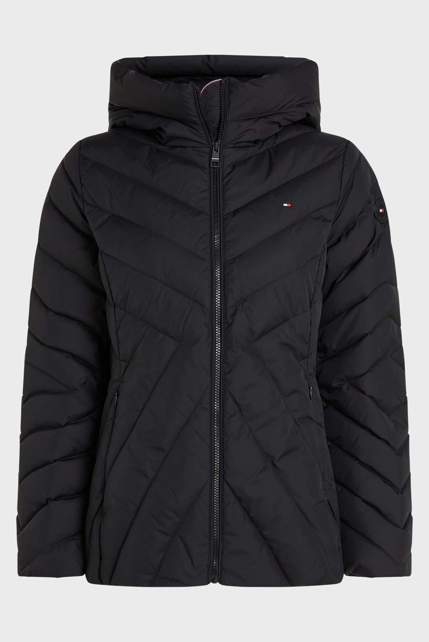 Женский черный пуховик CHEVRON MW DOWN JACKET 1