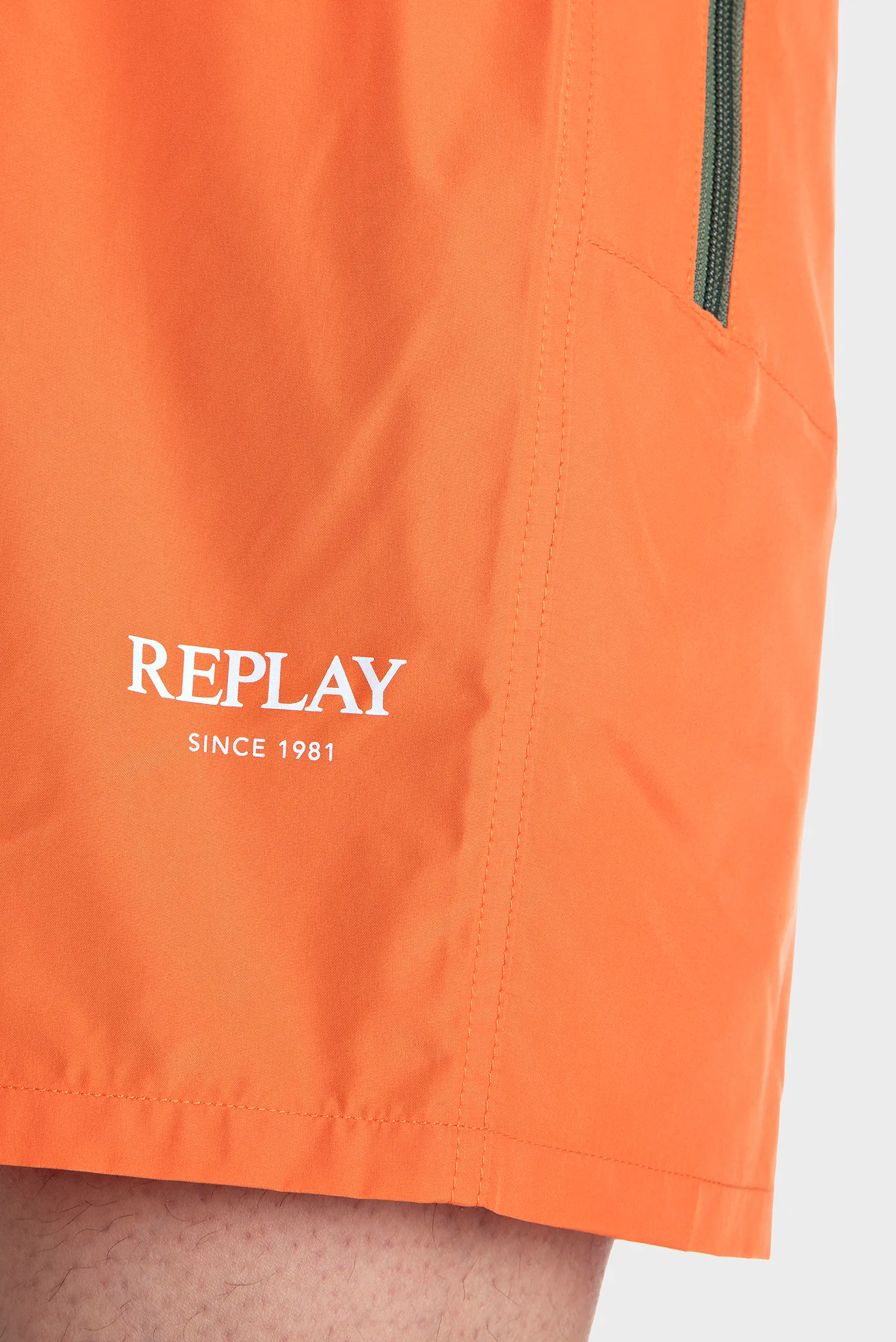 Чоловічі помаранчеві плавальні шорти 6