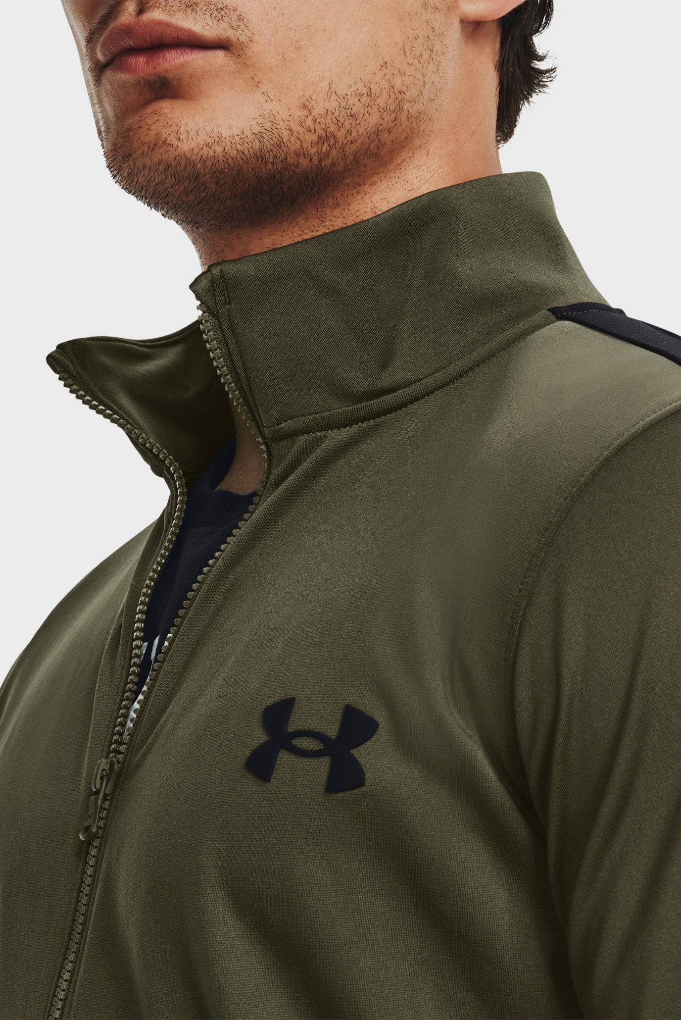 Мужской зеленый спортивный костюм (кофта, брюки) UA Knit Track Suit Under  Armour 1357139-390