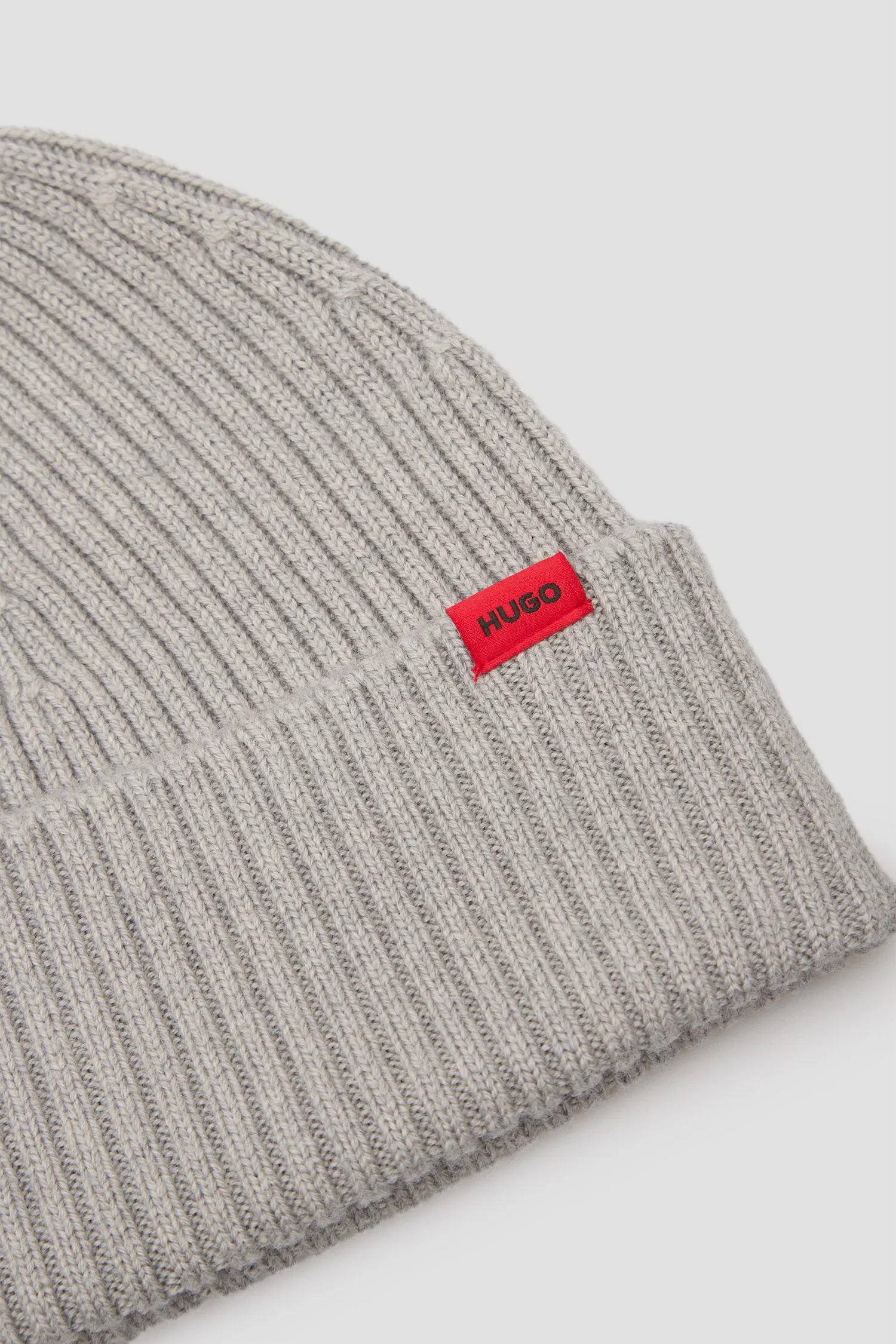 Чоловіча сіра вовняна шапка 3