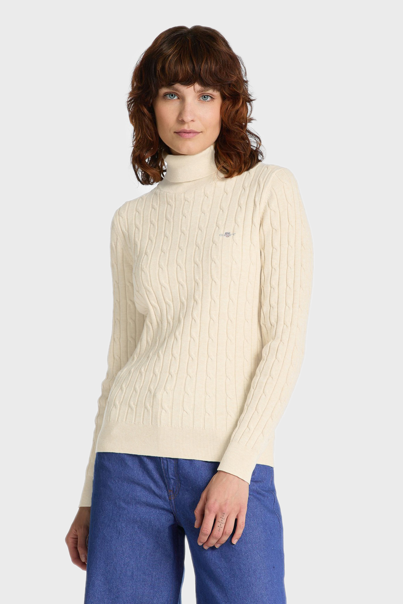 Женский бежевый свитер 1