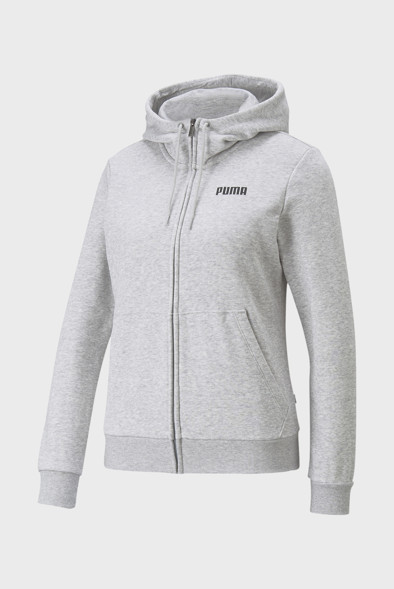 Женское серое худи Essentials Full-Zip Full-Length Women's Hoodie 1