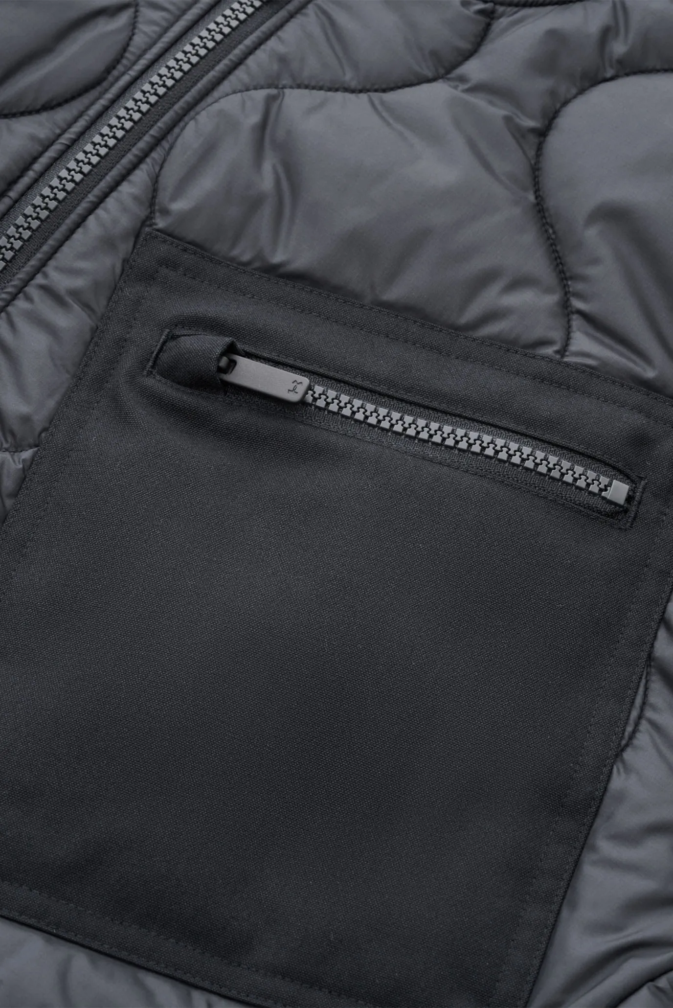 Чоловічий чорний бомбер UA Heritage Jkt 5