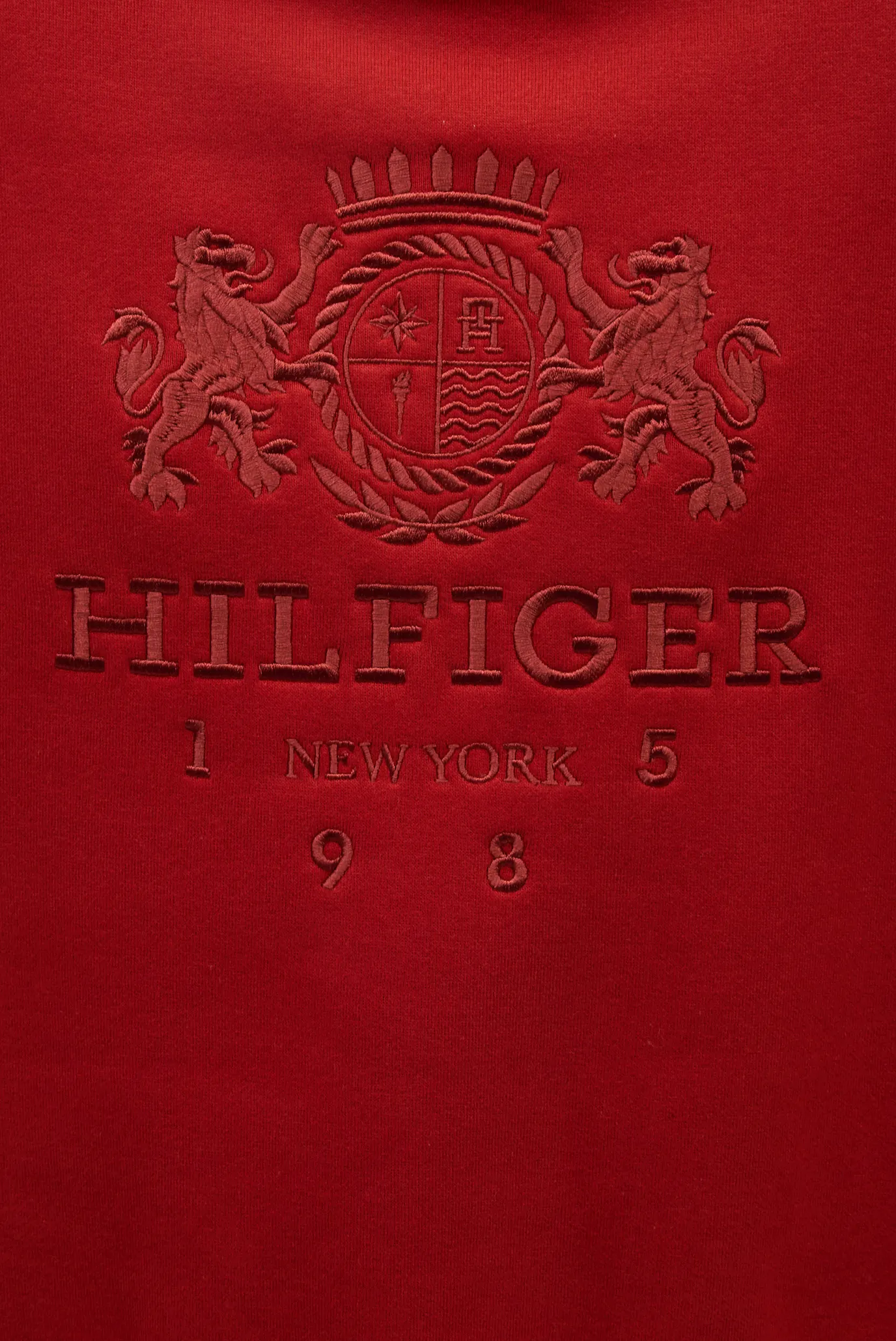 Жіночий червоний світшот RLX VARSITY CREST C-NK 3