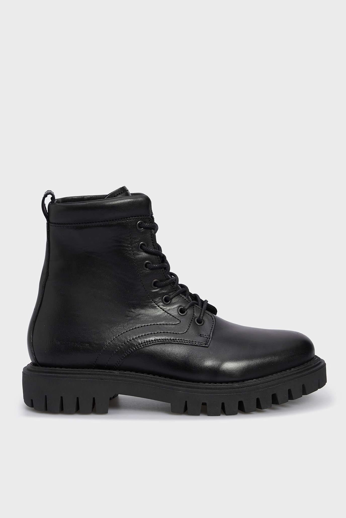 Мужские черные кожаные ботинки PREMIUM CASUAL CHUNKY LTH BOOT 1