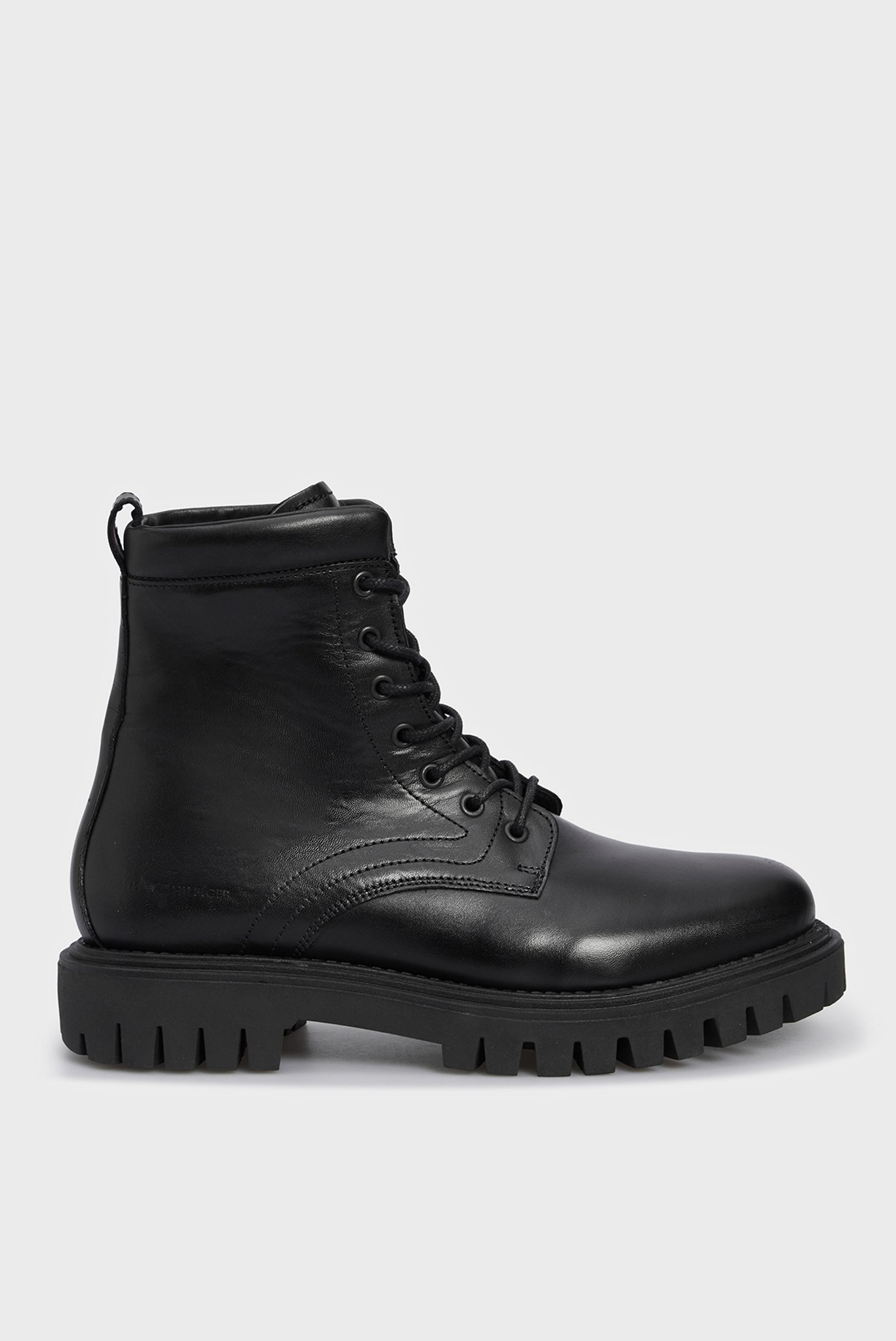 Чоловічі чорні шкіряні черевики PREMIUM CASUAL CHUNKY LTH BOOT 1