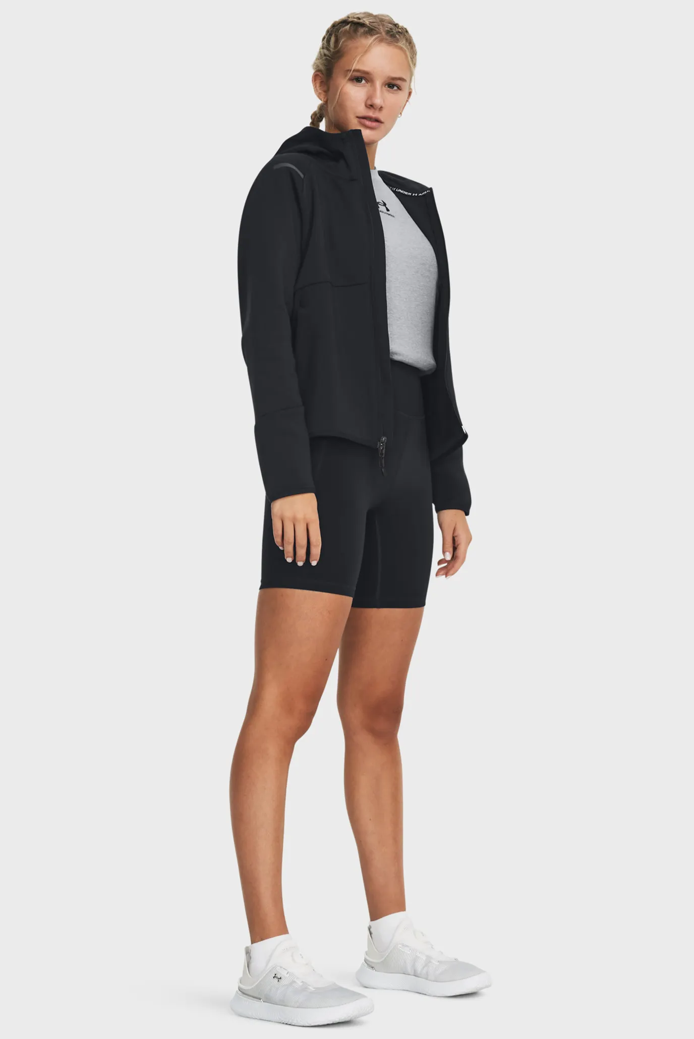 Женское черное худи Unstoppable Flc FZ Under Armour 1379842