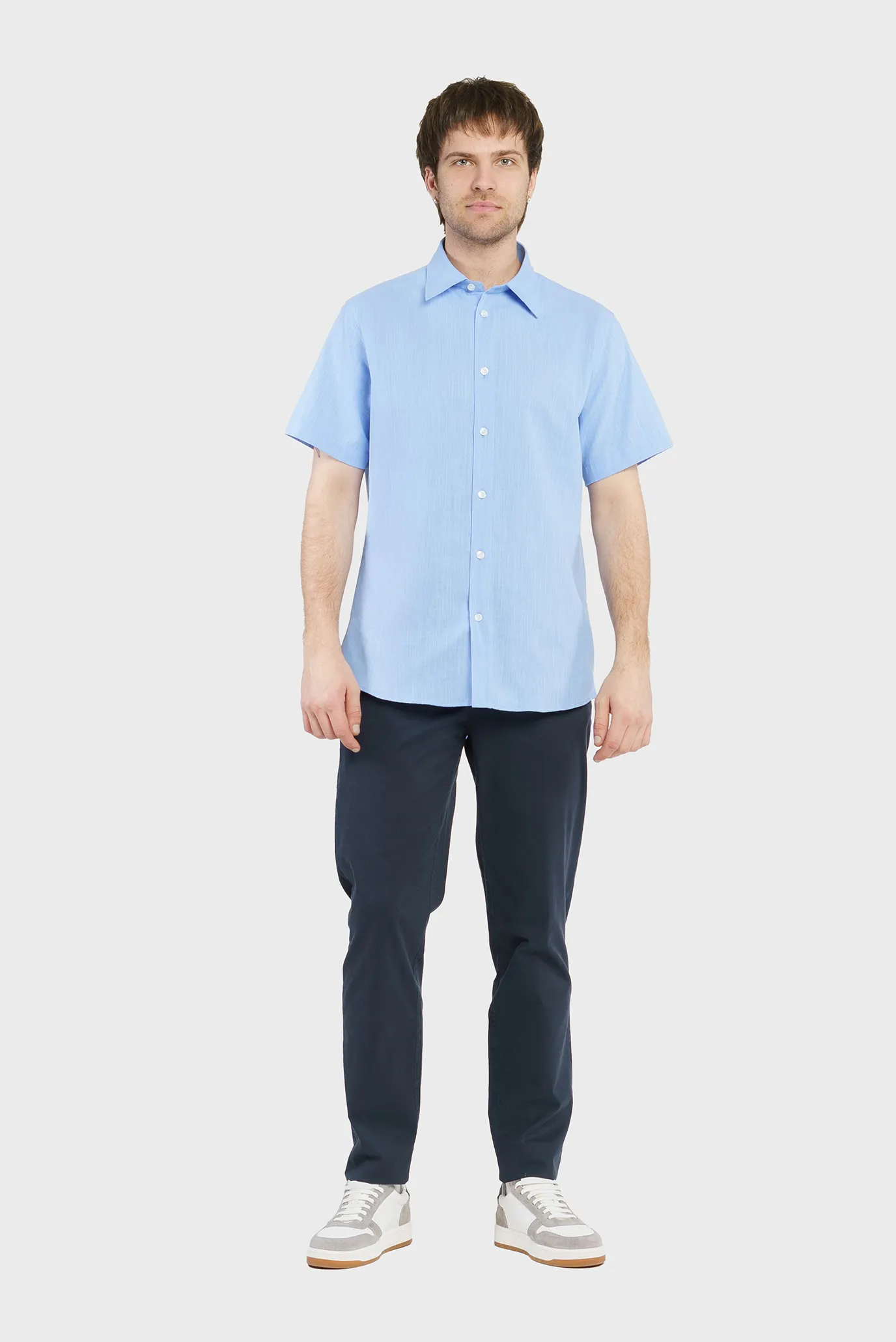 Чоловіча блакитна сорочка 2