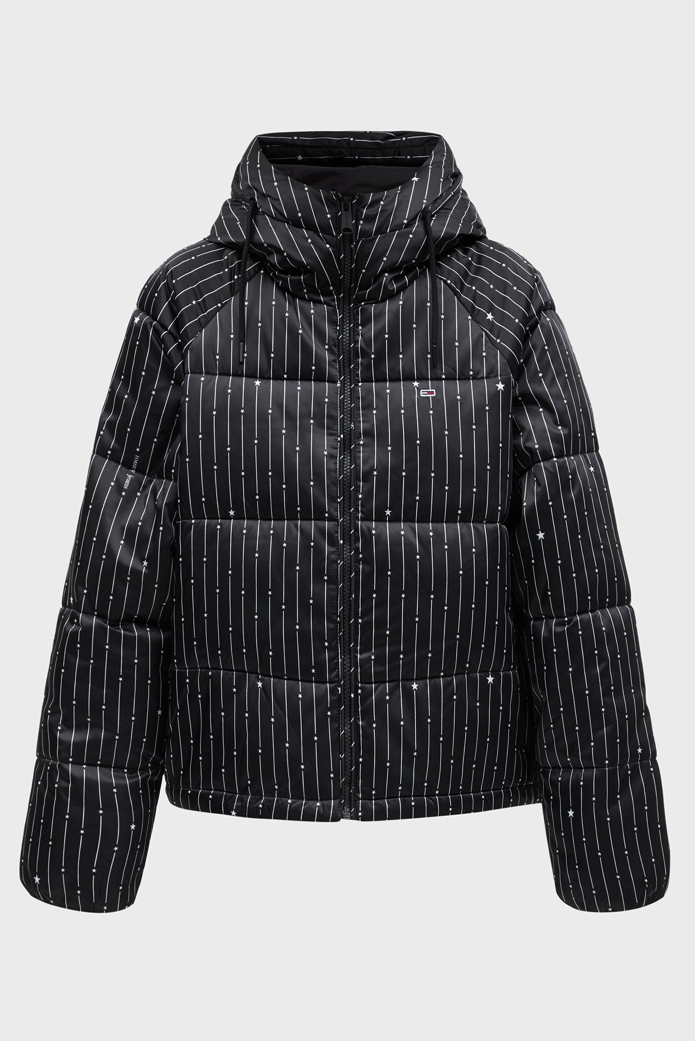 Женская черная куртка в полоску TJW VAIL STARDUST PUFFER 1