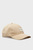 Женская бежевая кепка MONO LOGO PATCH CAP