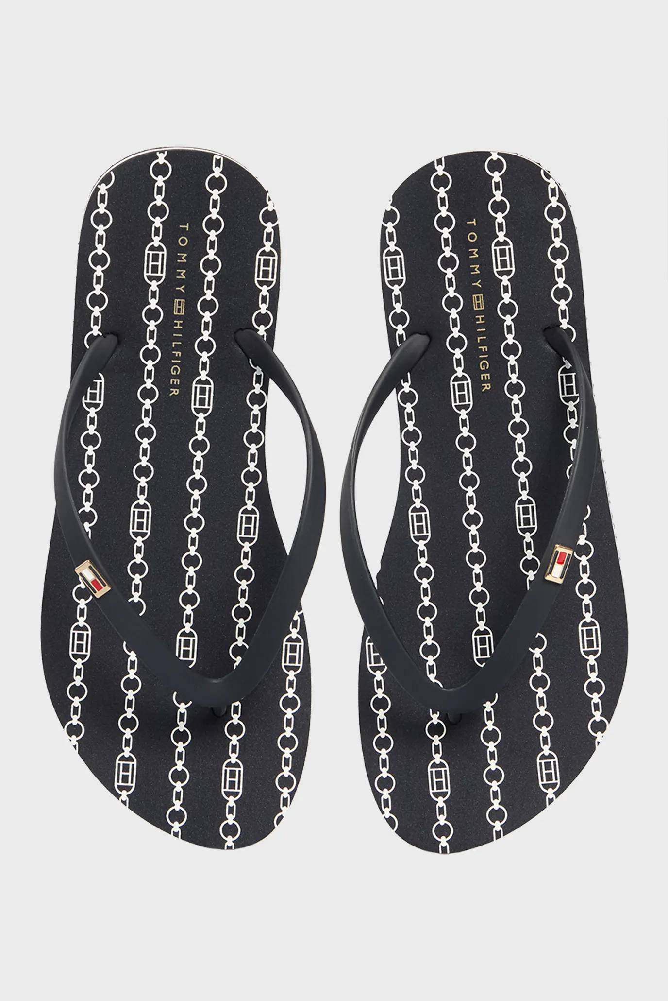 Жіночі темно-сині в'єтнамки з візерунком TH STRIPES WEDGE BEACH SANDAL 4