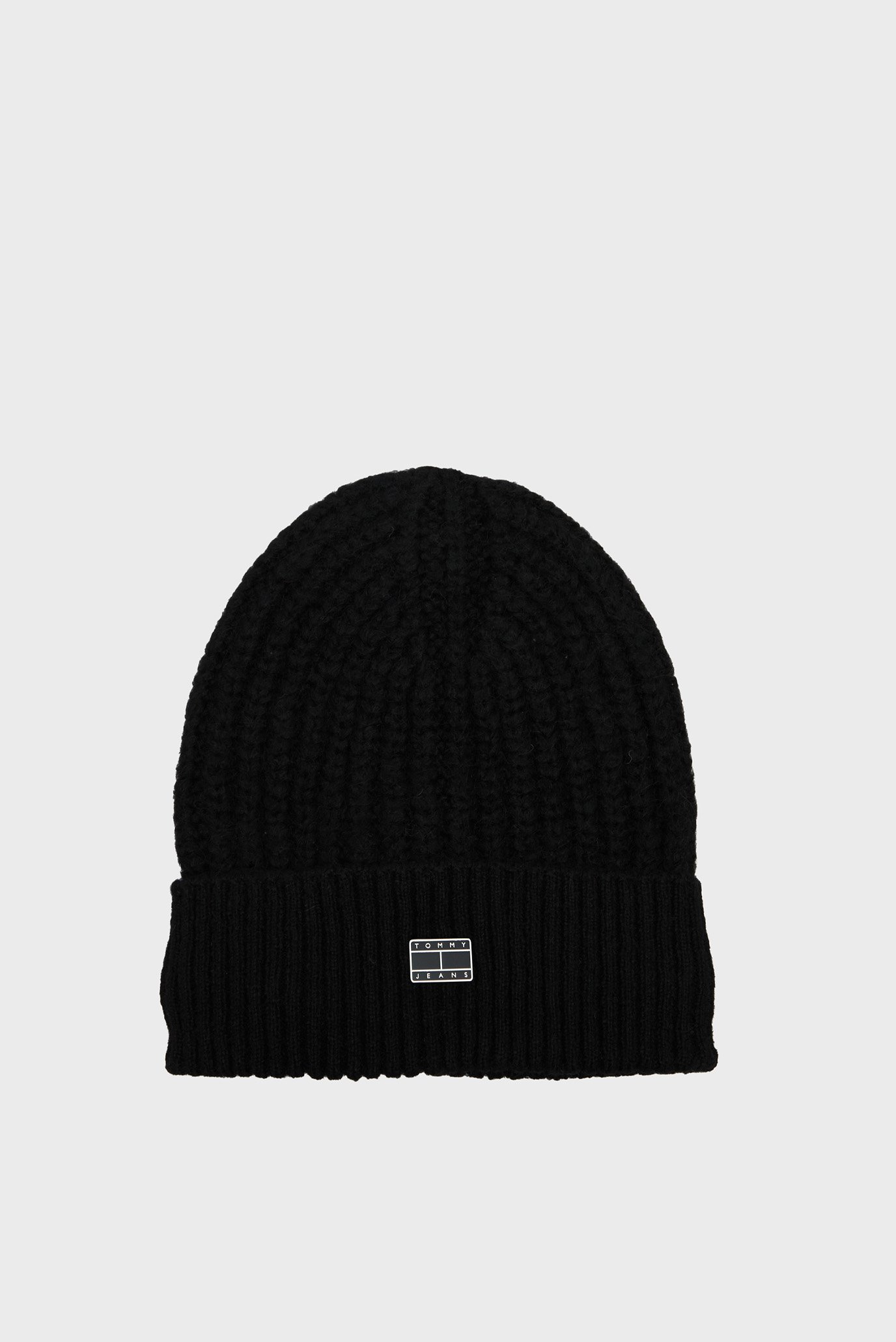 Женская черная шапка TJW COSY KNIT BEANIE 1